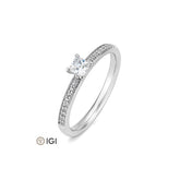 Bague de fiançailles Breuning Carré avec diamants de laboratoire - 41062480